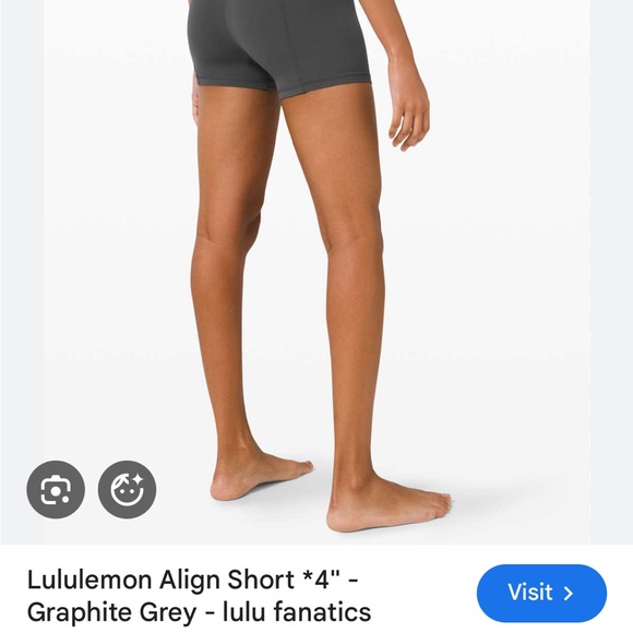 lululemon athletica Align High-Rise Bike Shorts — Oil Grey - Picture 2 of 6